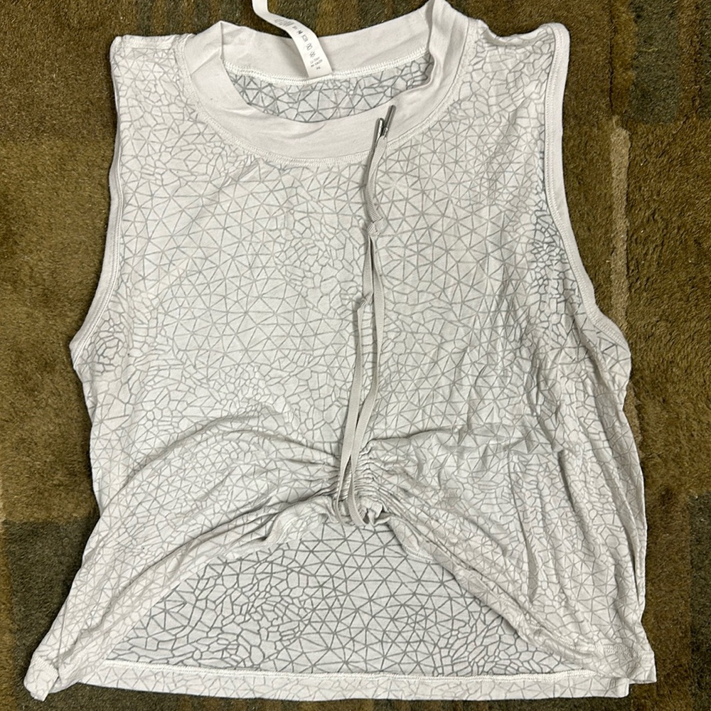 Lululemon Cinch Crop Tank Sz 10 Preowned